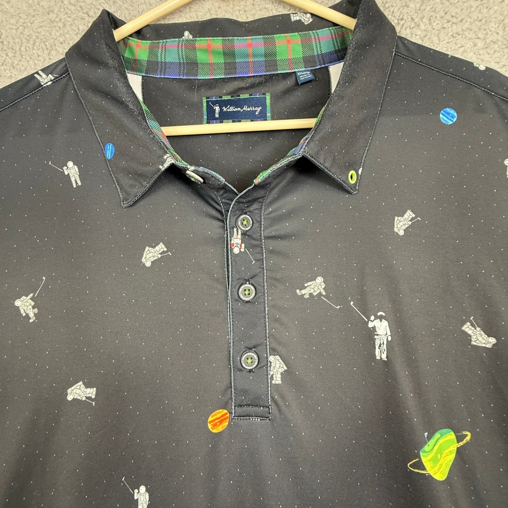 William Murray Lot of Three Golf Polo Mens XX-Large Green Floral Shirt Button Up - Picture 13 of 16
